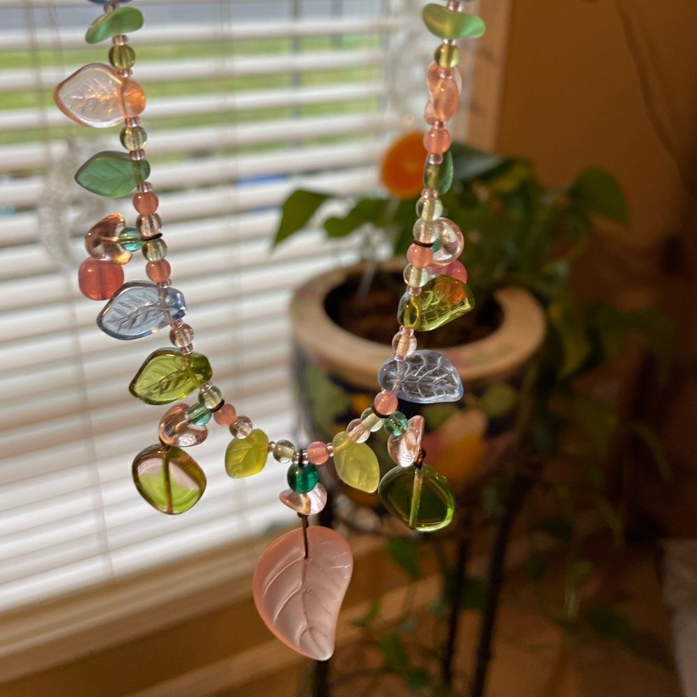 The Country Ewe LTD Glass Beaded Flower Necklace from New York